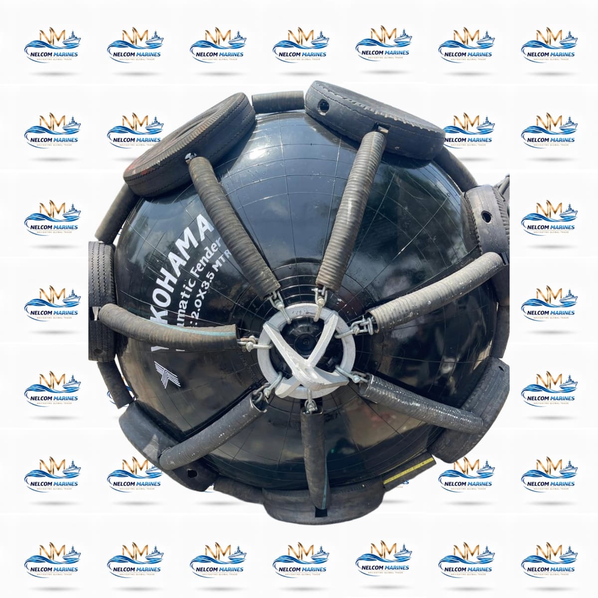 Used YOKOHAMA 2.0 x 3.5 MTR YOKOHAMA 2.0 x 3.5 MTR PNEUMATIC RUBBER FENDER - Marine Equipment & Supplies Alang Spare Parts Market - View 2