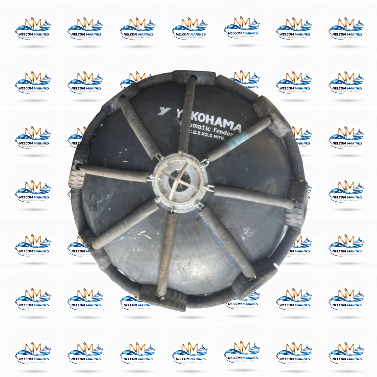 Used YOKOHAMA 2.5-5.5 PNEUMATIC RUBBER FENDER YOKOHAMA 2.5 x 5.5 MTR PNEUMATIC RUBBER FENDER - Marine Equipment & Supplies - Alang Marine Spares