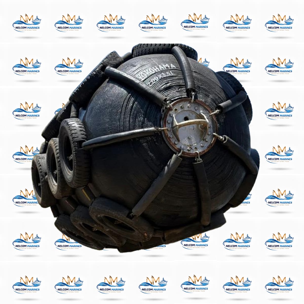 Used YOKOHAMA 2.5-5.5 PNEUMATIC RUBBER FENDER YOKOHAMA 2.5 x 5.5 MTR PNEUMATIC RUBBER FENDER - Marine Equipment & Supplies Alang Spare Parts Market - View 2