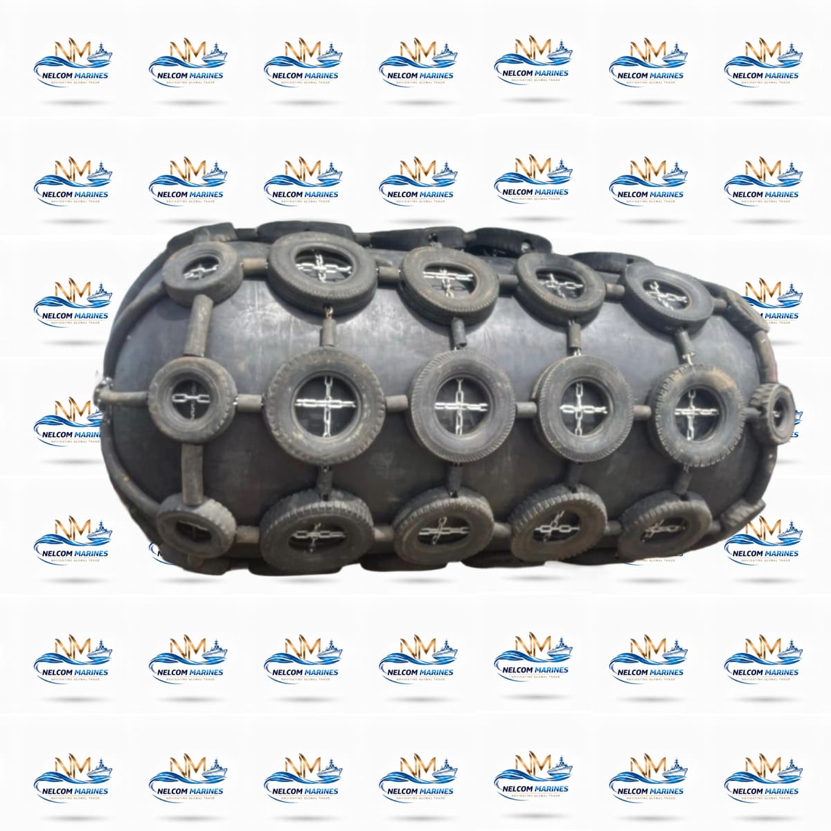 Used YOKOHAMA 2.5-5.5 PNEUMATIC RUBBER FENDER YOKOHAMA 2.5 x 5.5 MTR PNEUMATIC RUBBER FENDER - Marine Equipment & Supplies Alang Spare Parts Market - View 3