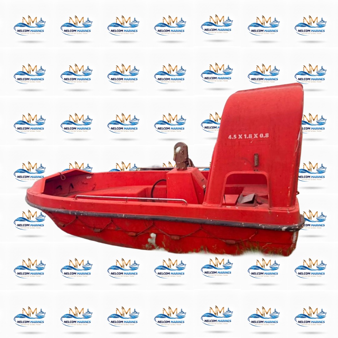 Used JIANGYIN WOLONG JY45KR JIANGYIN WOLONG JY45KR F.R.P. FAST RESCUE BOAT - MARINE SAFETY - LIFESAVING APPLIANCES - Alang Marine Spares