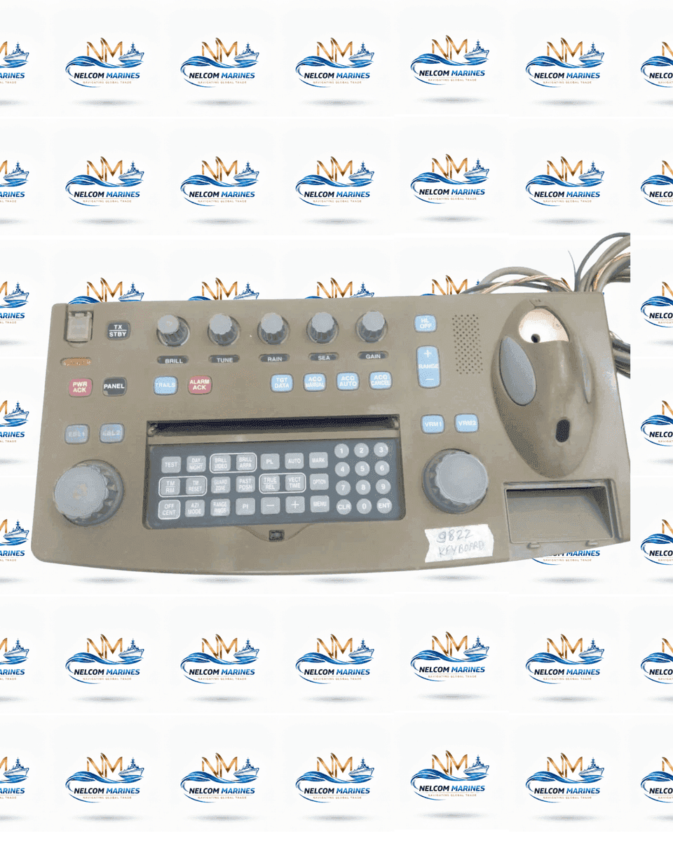 Used JRC JMA 9822 JRC JMA-9822 RADAR KEYBOARD AND TRACKBALL UNIT - MARINE NAVIGATION - Alang Marine Spares