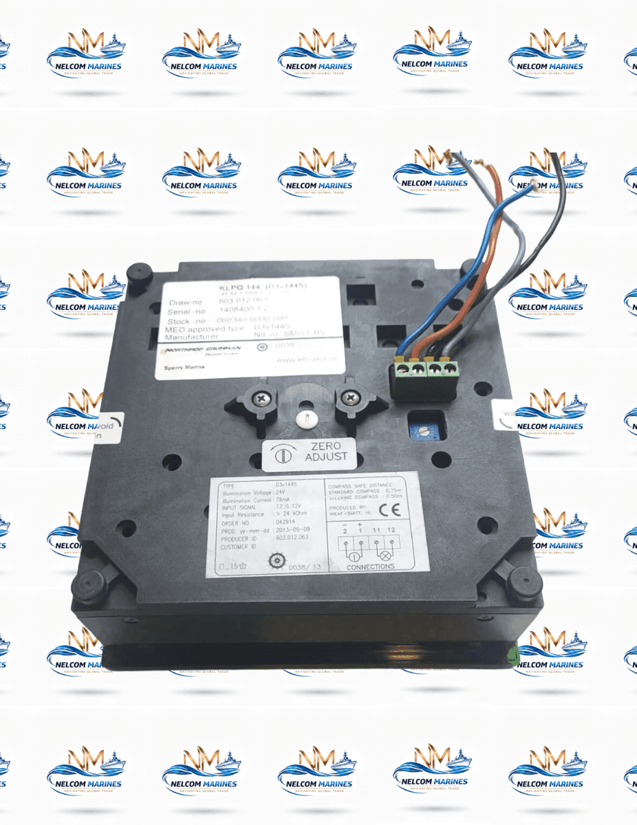 Used SPERRY MARINE KLPQ 144 SPERRY MARINE KLPQ 144 RUDDER ANGLE INDICATOR - MARINE NAVIGATION Alang Spare Parts Market - View 2
